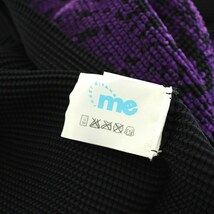 ミーイッセイミヤケ me ISSEY MIYAKE カットソー 長袖 総柄 プリーツ 黒 ブラック 紫 パープル /TK ■GY09 レディース_画像6