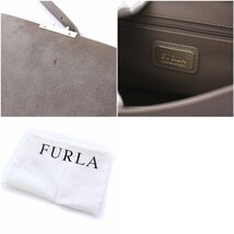 フルラ FURLA BELLA 2WAY ハンドバッグ ショルダーバッグ レザー グレージュ /KH ●D レディース_画像8