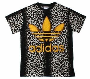 新品未使用に近いJEREMY SCOTT JS LEOPARD TEEアディダス ジェレミースコット レオパード TシャツJ/O 