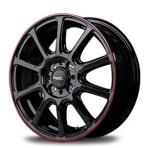 マルカ ホイール ラピッドパフォーマンス ZX10 トヨタ IQ 10系 MID 【16×6.0J 4-100 INSET42 レッド】 1本単品