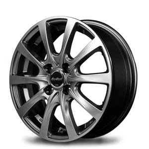 マルカ ホイール ユーロスピード F10 日産 キューブ 12系 MID 【16×6.0J 4-100 INSET42 メタリックグレー】 1本単品