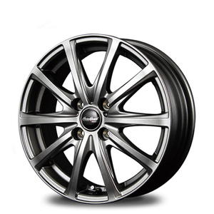 マルカ ホイール ユーロスピード V25 日産 ノート/ノートeパワー 12系 MID 【16×6.0J 4-100 INSET43 メタリックグレー】 1本単品