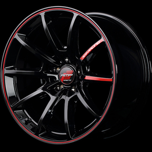 マルカ ホイール RMPレーシング R25 トヨタ プリウス プリウスPHV 50系/GRスポーツ MID 【17×7.0J 5-100 INSET48 レッド】 1本単品