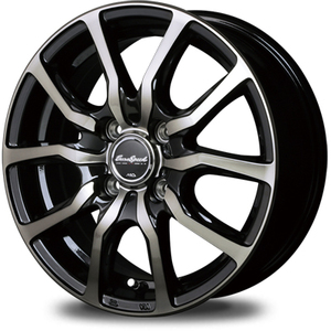 Marca Wheel Euro Speed ​​DC52 Daihatsu Tanto Exe/Custom Mid [12 × 3,5B 4-100 INSET42 Черный лак] 1 Одиночный элемент