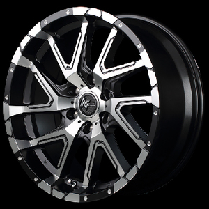 マルカ ホイール ナイトロパワー デリンジャー ハイエース/レジアスエース MID 【16×6.5J 6-139.7 INSET38 セミグロスブラックP】 1本単品