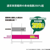 ER-Q-85/95D23L GSユアサ バッテリー エコR レボリューション 寒冷地仕様 カローラアクシオ DBA-NZE164 トヨタ カーバッテリー 自動車用_画像5