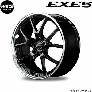 マルカ ホイール ヴァーテックワン エグゼ5 スバル WRX S4 VAG MID 【18×7.0J 5-114.3 INSET48 グロッシーブラック】 1本単品