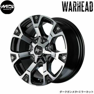 マルカ ホイール ナイトロパワー ウォーヘッド トヨタ FJクルーザー 15系 MID 【17×8.0J 6-139.7 INSET20 ダークガンメタ】 1本単品