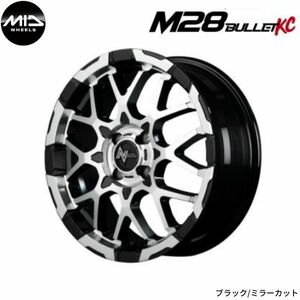 マルカ ホイール ナイトロパワー M28 バレットKC ekスペース/ekスペースカスタム B11A MID 【15×5.0J 4-100 INSET48 ブラック】 1本単品