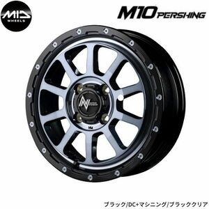 マルカ ホイール ナイトロパワー M10 パーシングKC ダイハツ ムーヴ/ムーヴカスタム MID 【15×5.0J 4-100 INSET45 ブラック/DC+】 1本単品