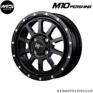 マルカ ホイール ナイトロパワー M10 パーシングKC スズキ ソリオ MA15S MID 【15×5.0J 4-100 INSET45 セミグロスブラック】 1本単品