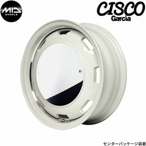 マルカ ホイール ガルシア シスコ ムーン トヨタ ピクシスメガ LA700A/LA710A MID 【15×4.5J 4-100 INSET45 ホワイト】 1本単品