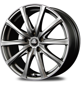 マルカ ホイール ユーロスピード V25 ホンダ CR-Z ZF系 MID 【16×6.5J 5-114.3 INSET48 メタリックグレー】 1本単品