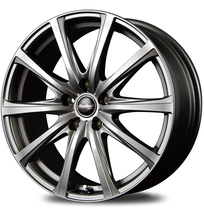 マルカ ホイール ユーロスピード V25 日産 ジューク 15系 MID 【16×6.5J 5-114.3 INSET48 メタリックグレー】 1本単品_画像1