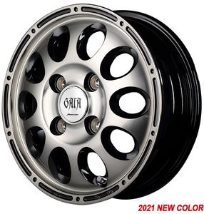 Marca Wheel Gaia Gaia x Mitsubishi Town Box 64 Series Mid [12 × 4,0B 4-100 INSET42 BLACK PLOCK] 4 SET