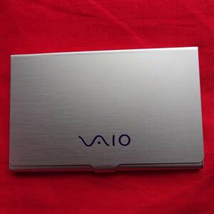 SONY/ソニー【VAIO】アルミ製 カードケース 名刺入れ 非売品 名刺ケース バイオ ノベルティ グッズ 希少 貴重 入手困難品 