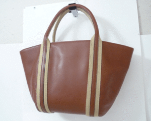  Kitamura Kitamura кожа парусина Brown оттенок бежевого большая сумка ручная сумочка женский 