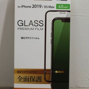 iPhone 11 Pro Max/iPhone XS Max/フルカバー/ガラスフィルム/全面保護/ブラック