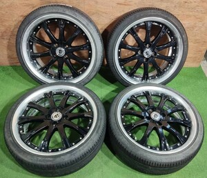 195/40R17 NANKANG AS-1【2018年】(WORK SCHWERT) 17X7-7.5JJ ET40-27 4H/100 4本セット！