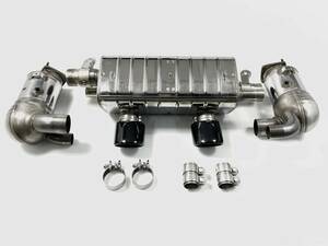 ☆美品 Porsche Sport Exhaust System PSE ポルシェ カレラ 911 Carrera S 4S .2 Targa ブラック オプション マフラー 触媒 キャタライザー