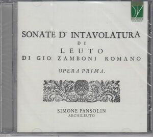 [CD/Da Vinci]G.ザンボーニ(c.1687-c.1764):リュート・ソナタ第1番&リュート・ソナタ第9番&リュート・ソナタ第11番他/S.パンソリン(a-lute)