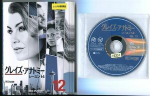 ●A2246 R中古DVD「グレイズ・アナトミー シーズン14」全12巻【吹替有】ケース無 　レンタル落ち