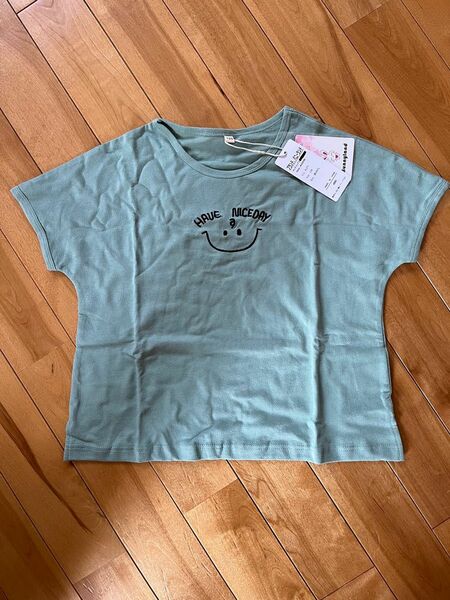 子供服 男の子 女の子 Tシャツ ロゴ スマイル キッズ 半袖Tシャツ