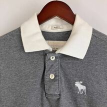 大きいサイズ Abercrombie&Fitch アバクロンビー&フィッチ メンズ L 灰 グルー カジュアル アメカジ シンプル golf ゴルフ ウェア_画像3