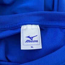 大きいサイズ MIZUNO ミズノ半袖 トップス Tシャツ ブルー 青 スポーツウェア ロゴ 吸水速乾 機能性繊維 福岡小郡ハーフマラソン XLサイズ_画像3