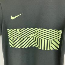 NIKE ナイキ 半袖 Tシャツ メンズ M カーキー DRI-FIT スポーツ サッカー トレーニング ゴルフ ウェア カジュアル シンプル_画像3