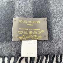 【中古】 LOUIS VUITTON ルイ・ヴィトン エシャルプ バルーン M75366 ブラック ブルー マフラー 19008369 DS_画像6