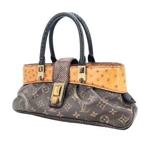 【中古】 LOUIS VUITTON ルイ・ヴィトン ドーラ ハンドバッグ M95089 オーストリッチ パイソン 23008601 AO