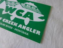 WCA WOLF CREEK ANGLER ステッカー MISSOURI RIVER・MONTANA USA WCA フライフィッシング_画像8