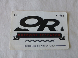 OR OUTDOOR RESEARCH アウトドアリサーチ ステッカーOR OUTDOOR RESEARCH アウトドアリサーチ Est.1981