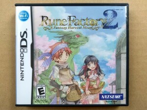 DS Rune Factory 2: A Fantasy Harvest Moon ルーンファクトリー2 北米版 箱説あり