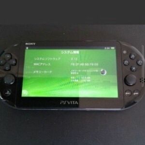 美品 FW3.55以下PSVITA 本体 2000 WIFI ブラック (PCH-2000 ) 