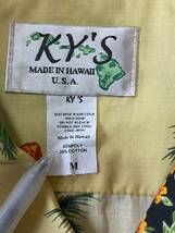 KY'S アロハシャツ M ハワイ製 ハワイアンシャツ HAWAII USA_画像8