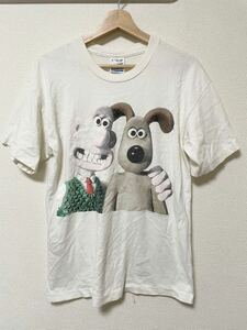 ★超稀少 90s ウォレスとグルミット Tシャツ M L BerBerJin Vintage Clothing 野村訓市 シングルステッチ 映画 アニメ screen stars★