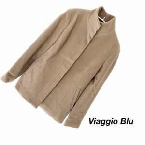★ Viaggio Blu ビアッジョブルー★ジャケットコート サイズ2 ベージュ 日本製