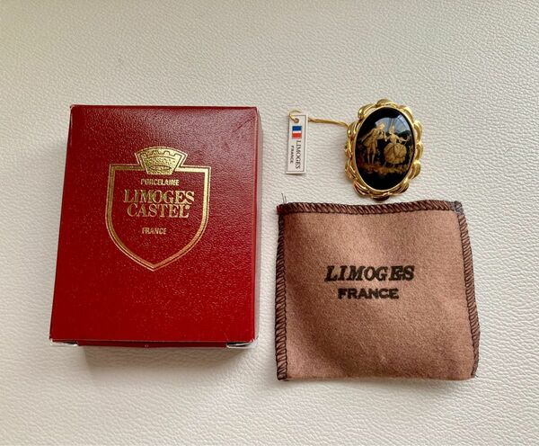 LIMOGES CASTEL ブローチ