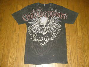 MADE IN USA アメリカンアパレル DefLeppard デフレパード 黒 ブラック Tシャツ シングルステッチ L アメリカ製 ( モスキートヘッド