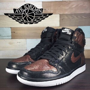 NIKE AIR JORDAN AIR 1 HI FEARLESS ナイキ エアジョーダン 1 ハイカット フィアレスブラック ブラウン 黒 茶色 U08936 CU6690-006 24cm