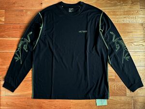 [ внутренний стандартный новый товар ]ARC'TERYX SYSTEM_A COPAL LS SLEEVE TEE Black XL Arc'teryx система e-ko Pal длинный рукав футболка 