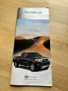 2009年　トヨタ　タコマ　オプションカタログ　TOYOTA TACOMA USDM PICKUP