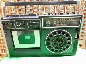 昭和 National FM/MW/SW カセットレコーダー RQ-552 ラジオ聞けます アンティーク インテリア