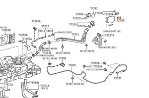 215 ハイラックスサーフ 4RUNNER トヨタ 純正 77350 フューエルフィラオープニング リッドASSY LID ASSY, FUEL FILLER OPENING 新品 未使用