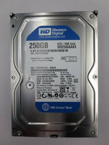 l【中古動作品】Western Digital 3.5インチHDD SATA(Serial ATA) 250GB WD2500AAKX-193CA0