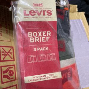 送料無料　新品未使用　LEVI'S リーバイス ボクサーブリーフ SＭサイズ 3枚セット