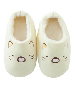 [ new goods ] charcoal .ko... room shoes slippers boa .. cat cat charcoal ..... sun X ivory fur slip prevention 