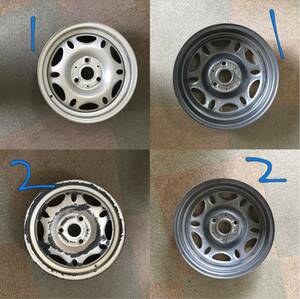 Smart Smart For Two original steel wheel 15×4J 112×3 ET:14 hub diameter : approximately 57 2 pcs set 